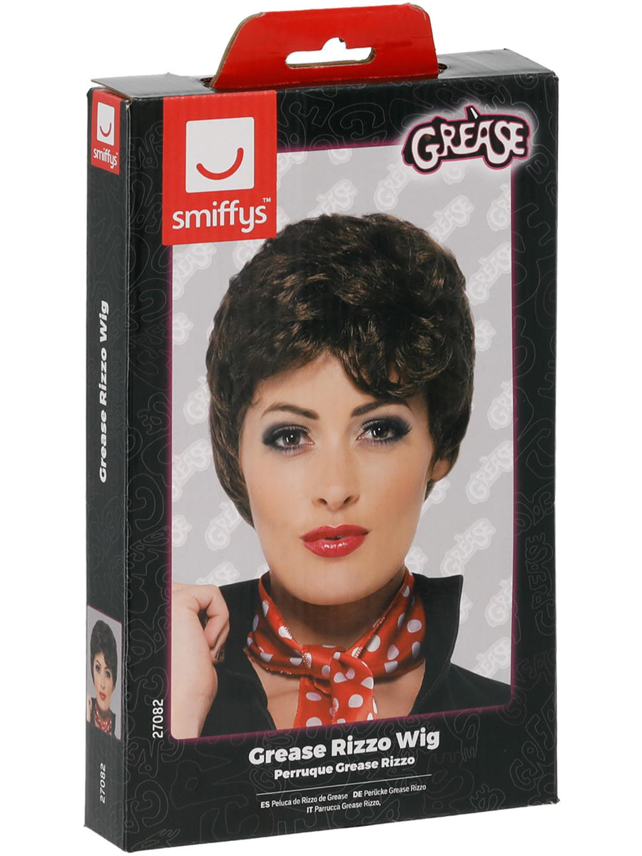 Smiffys Grease Rizzo Wig, Brown für Damen