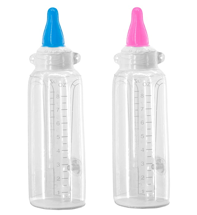 Aufblasbare Nuckelflasche in zwei Farben, 30 cm groß, Fasnachts-Accessoire