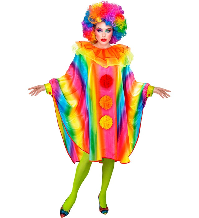 Regenbogen Poncho in leuchtenden Farben als Kostümzubehör für Fasnacht