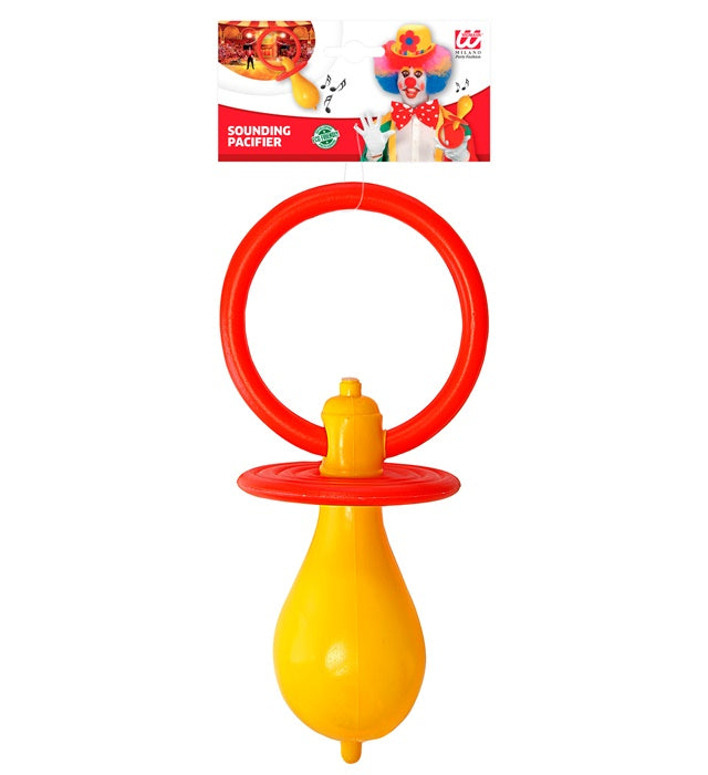 Maxischnuller mit Sound 25 cm als Fasnacht Clown Accessoire