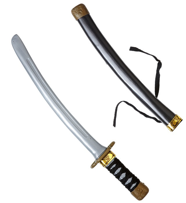 Ninjaschwert mit schwarzer Scheide 40 cm Länge