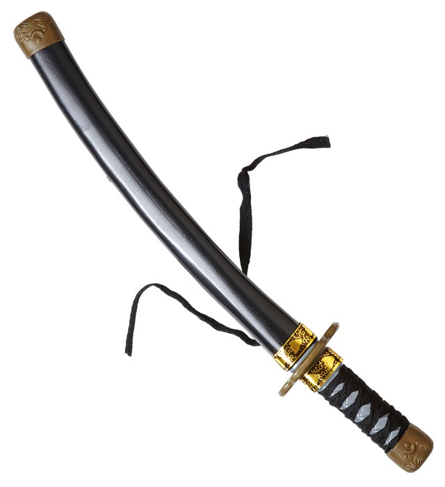 Ninjaschwert mit schwarzer Scheide 40 cm Länge