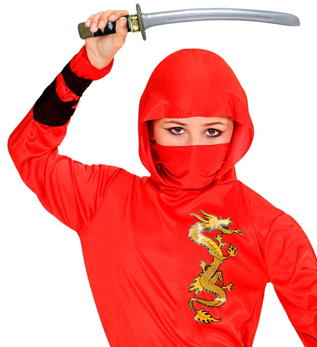 Ninjaschwert mit schwarzer Scheide 40 cm Länge