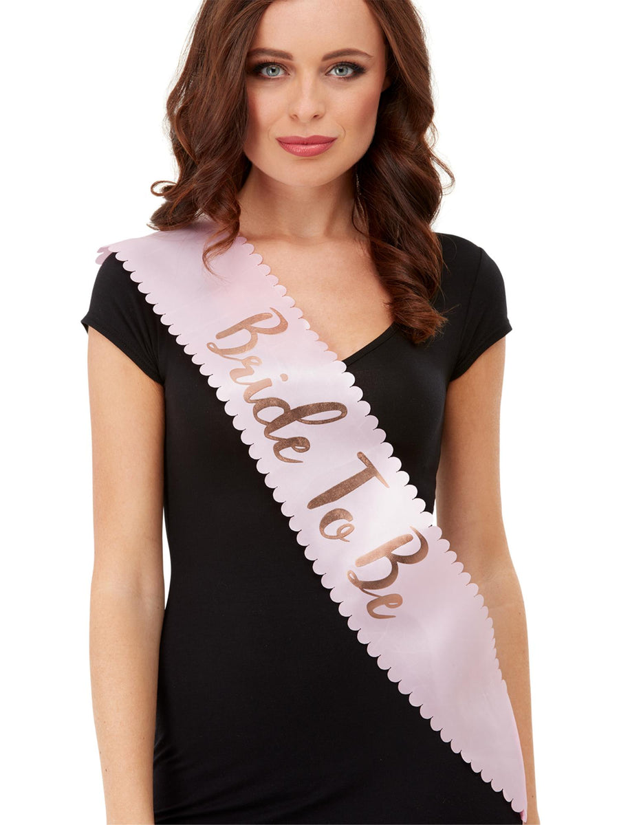 Smiffys HEN/STAG Bride To Be Sash, Pink & Gold AC für Damen