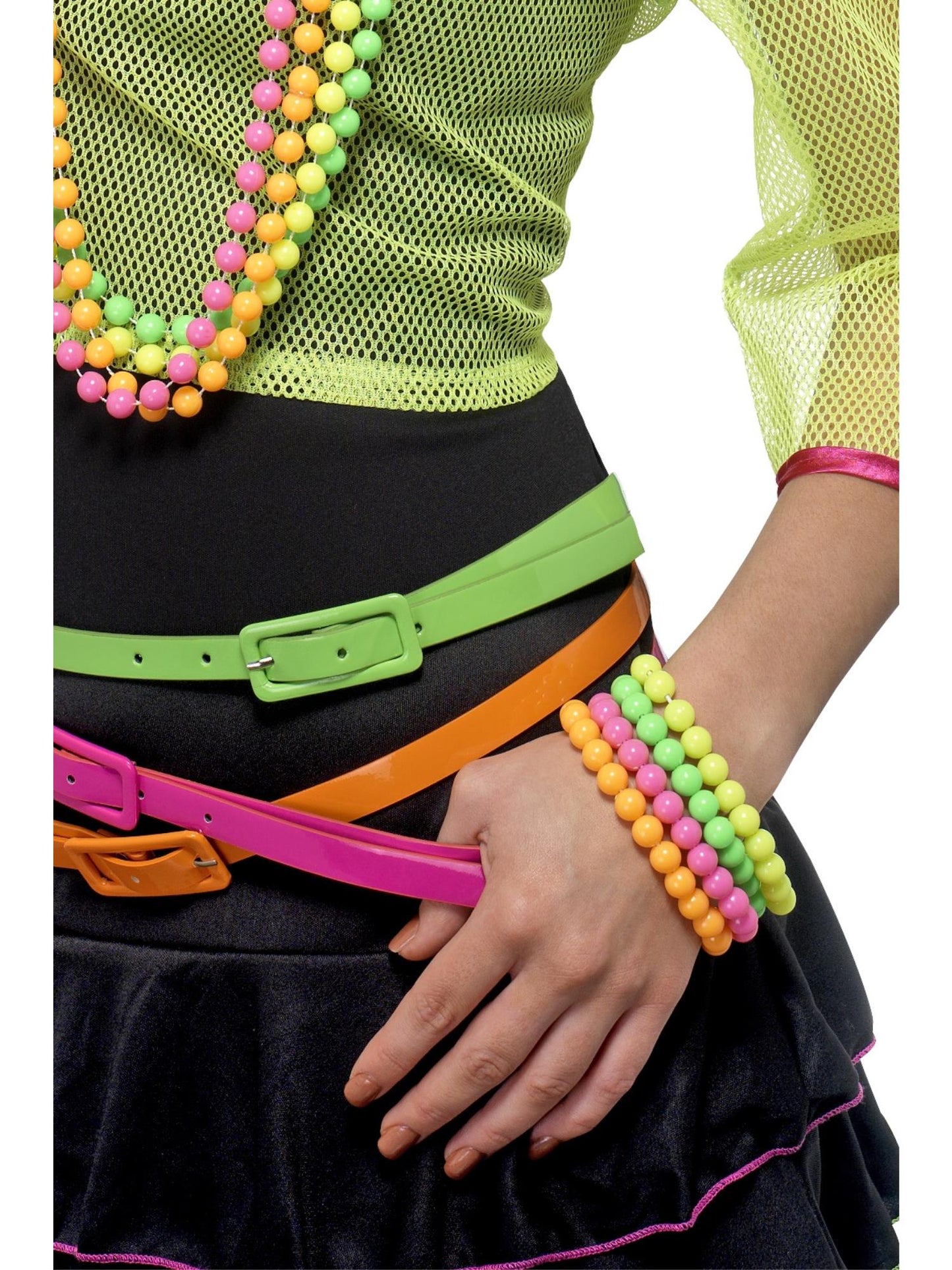 Smiffys 1980S Beaded Bracelets, Neon für Unisex