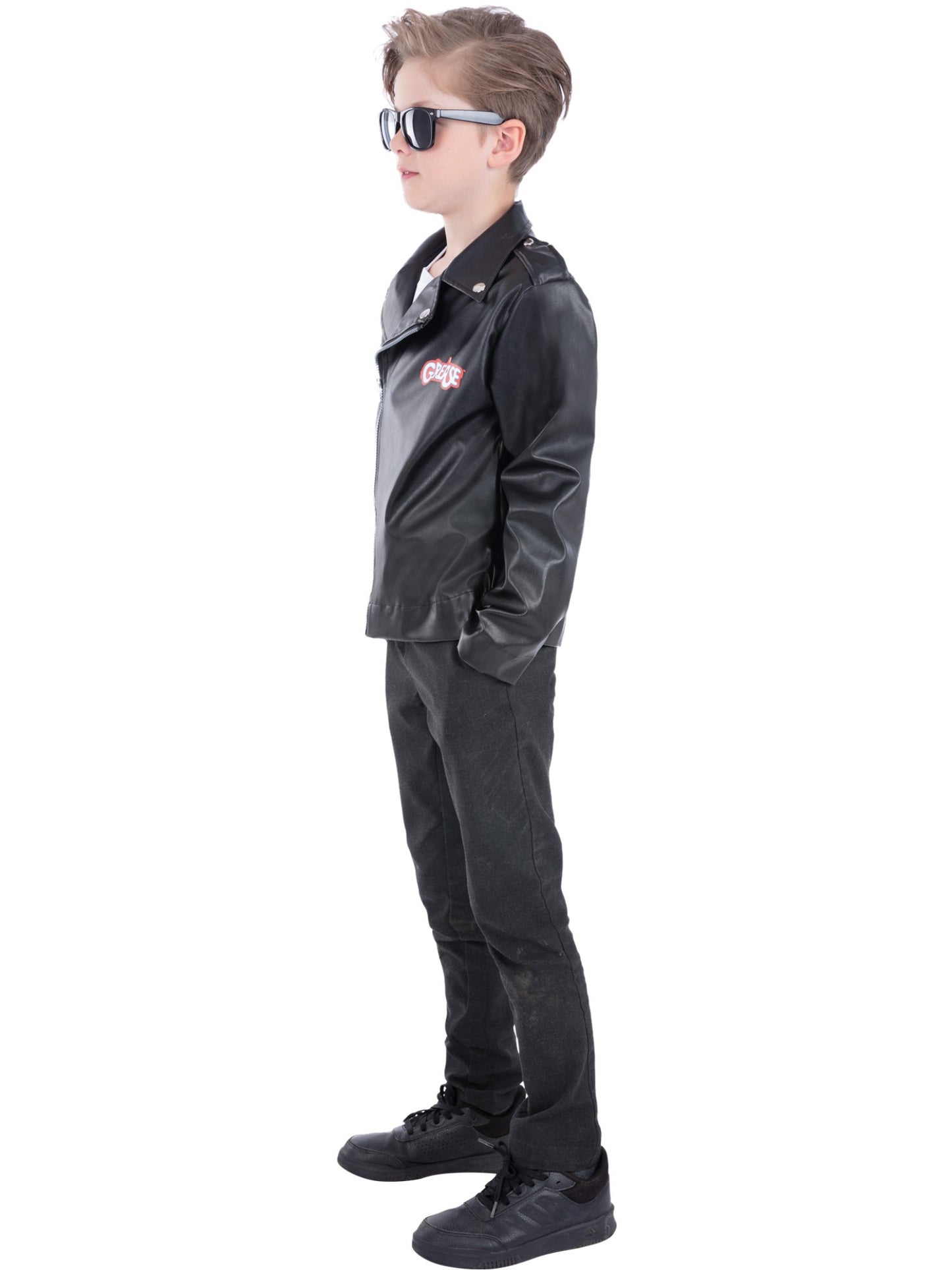 Smiffys Grease Kids T-Birds Jacket, Black CS für Jungen