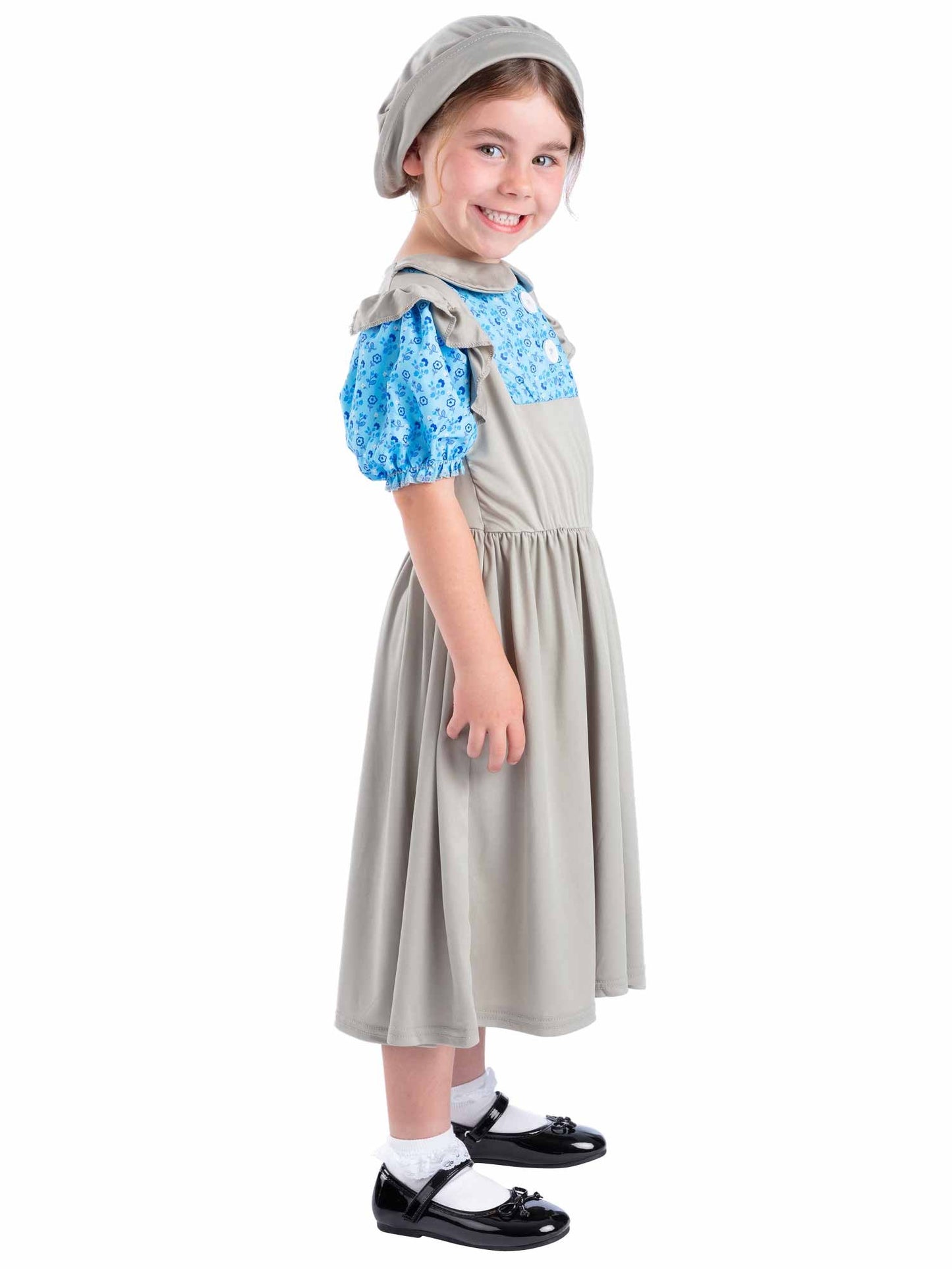 Smiffys Victorian School Mädchenkostüm, Grey CS