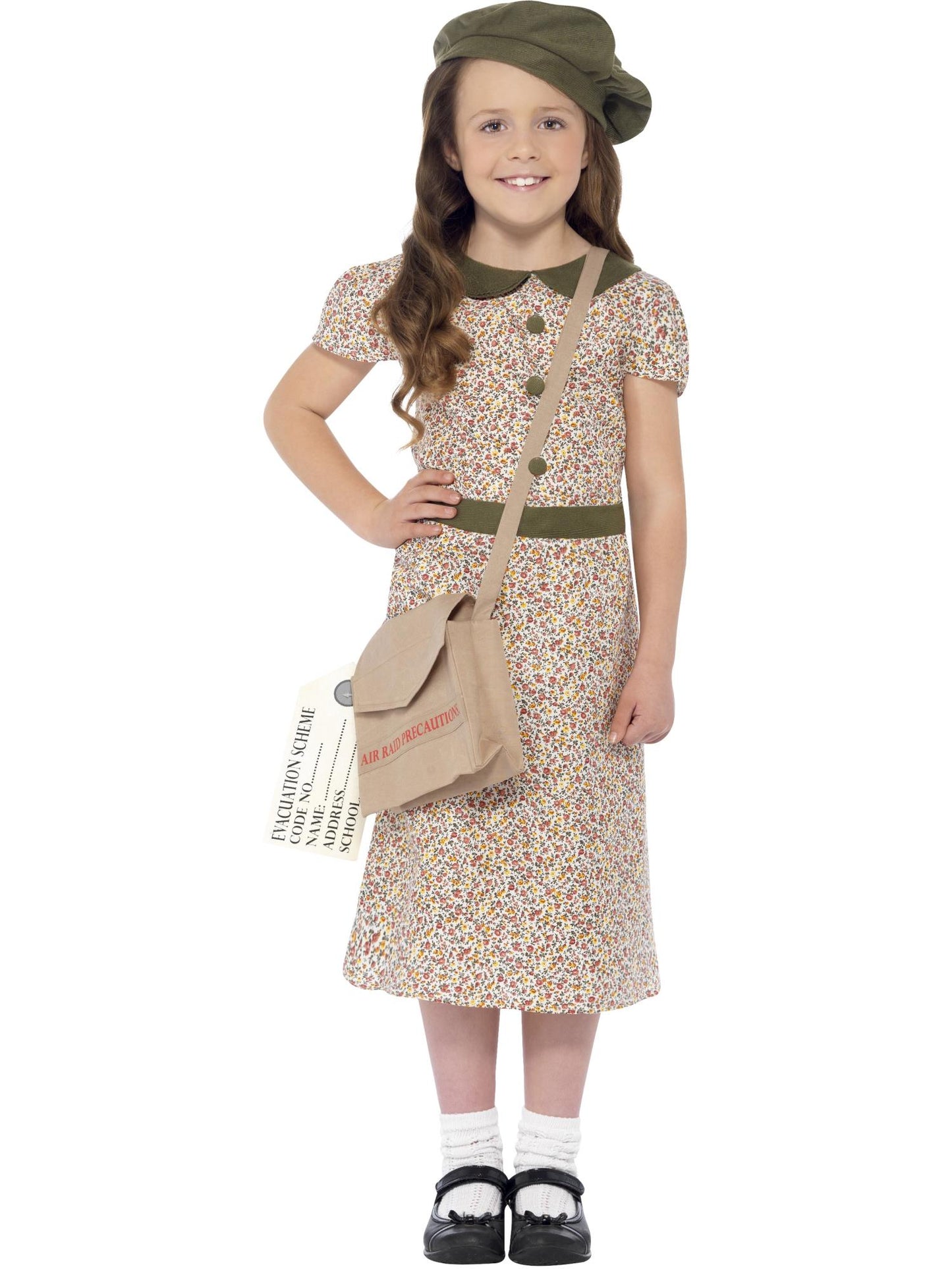 Smiffys 1940S Evacuee Mädchenkostüm, Patterned CS