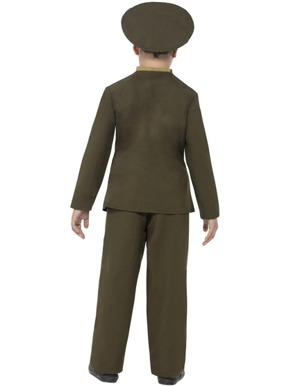 Smiffys 1940s Army Officer Kostüm für Jungen in Grün – Detailansicht