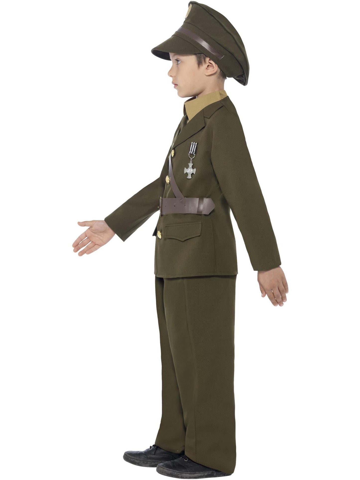 Smiffys 1940S Army Officer Costume, Green CS für Jungen