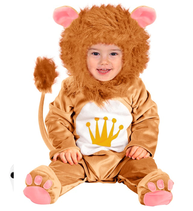 Baby Löwe Kopfbedeckung aus flauschigem Material für Fasnacht und Karneval