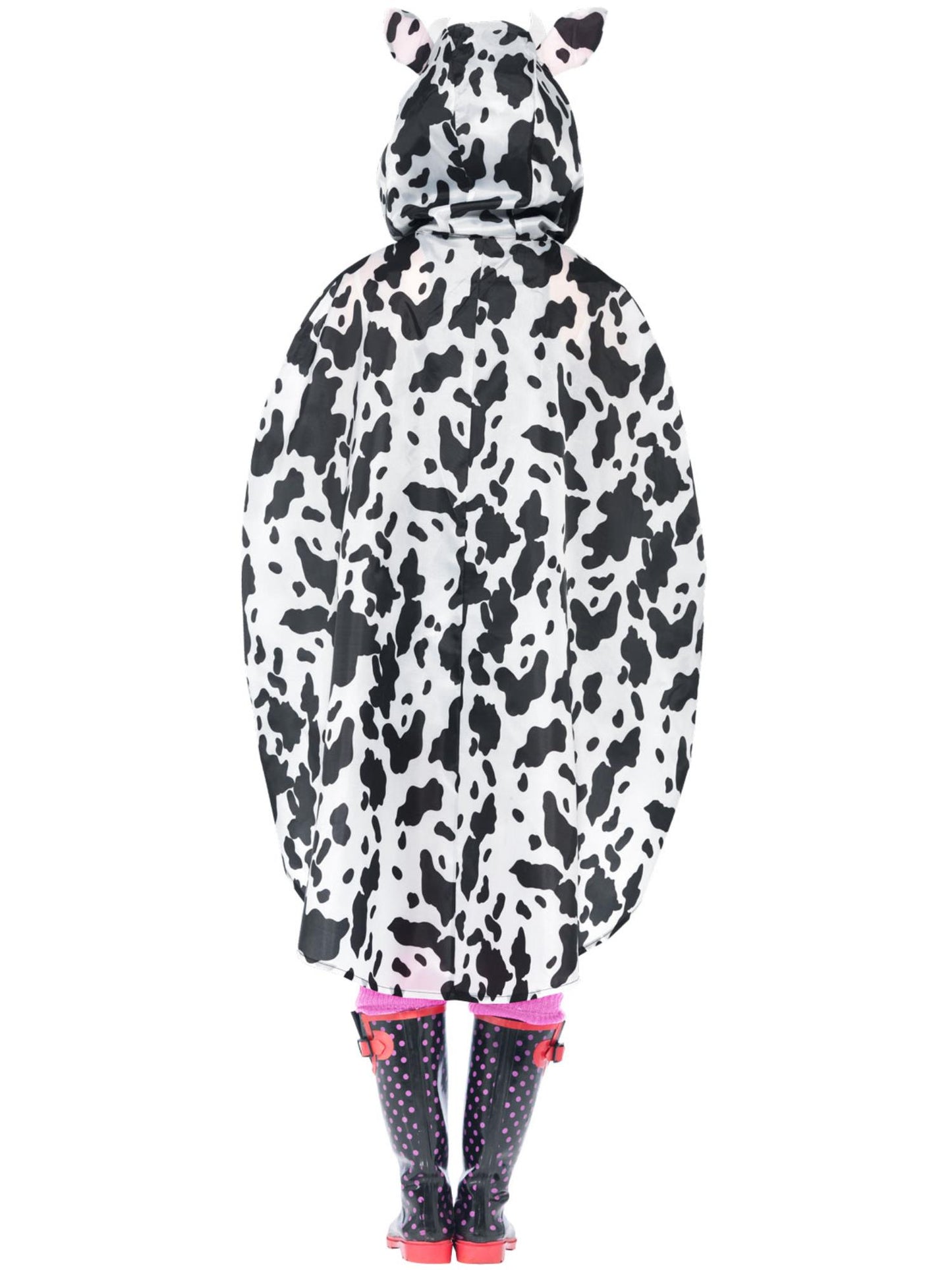Smiffys ANIMAL Cow Party Poncho, Black & White CS für Unisex