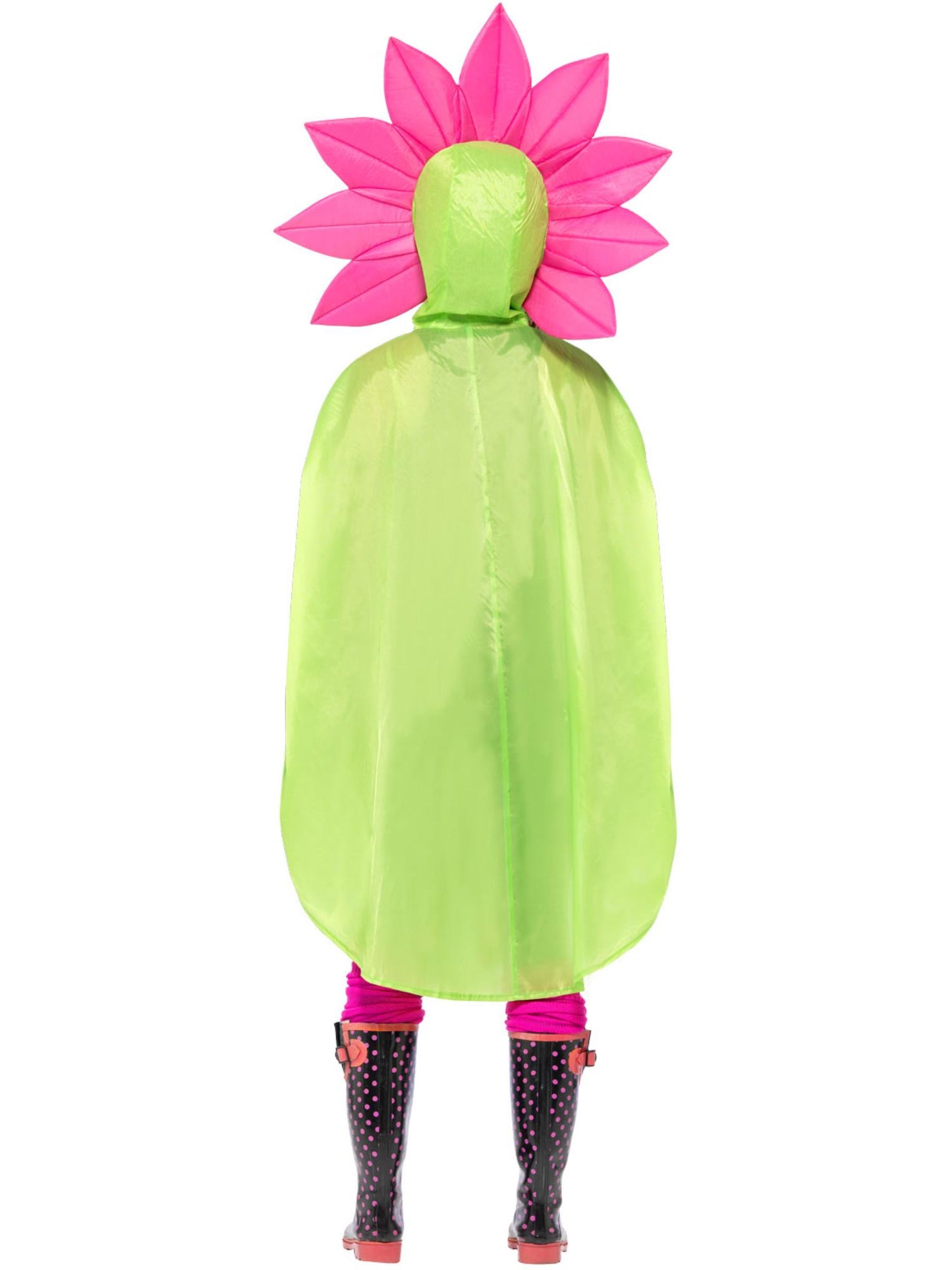Smiffys Flower Party Poncho, Green CS für Unisex