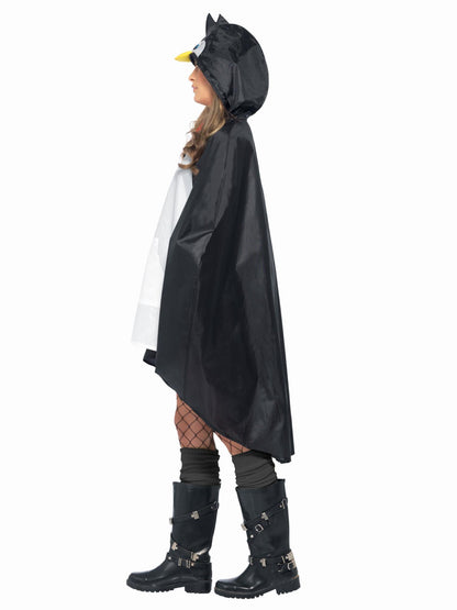 Smiffys ANIMAL Penguin Party Poncho, Black & White CS für Unisex