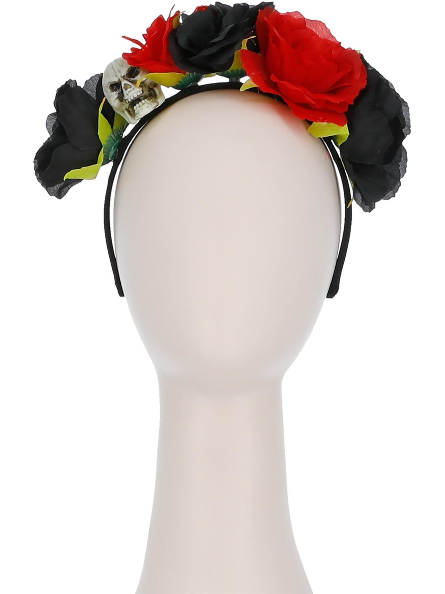 Smiffys DOTD LADY Skull Roses Headband HA für Damen