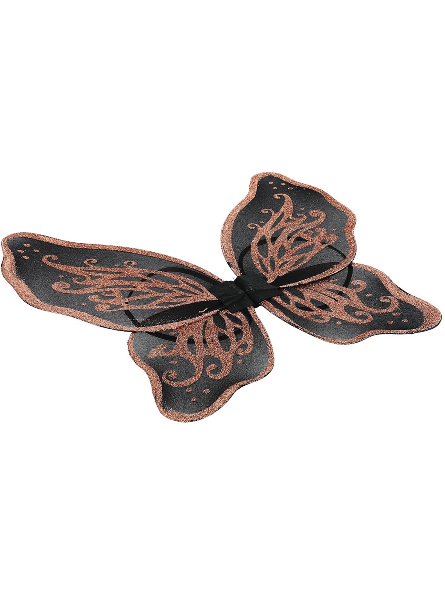 Smiffys HALLACESSO Dark Botanicals Butterfly Wings, 43cm/17in, Gold, für Mädchen