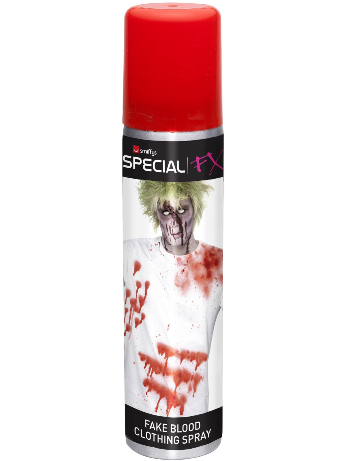 Smiffys ZOMBIE Fake Blood Clothing Spray 75ml, Display Box of 12 CD für Unisex