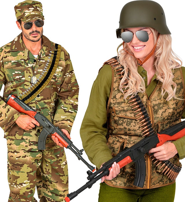 Kalashnikow Deko-Waffe 75 cm für Fasnacht Kostüm