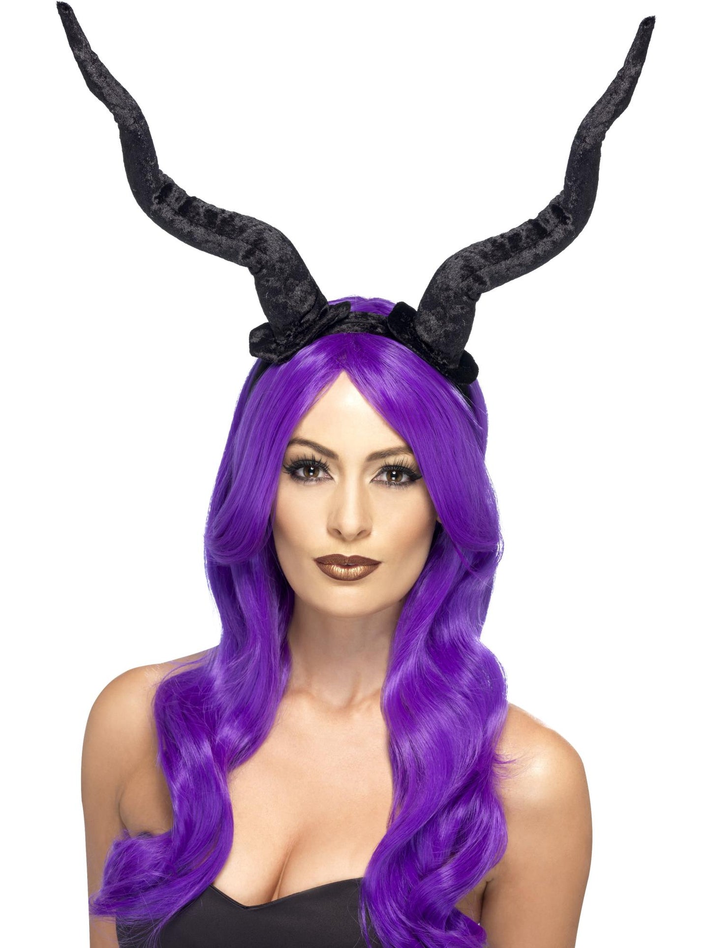 Smiffys Demon Horns Headband, Black HA für Unisex