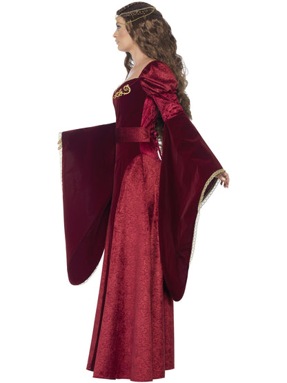 Smiffys Deluxe Medieval Queen Costume, Red CS für Damen