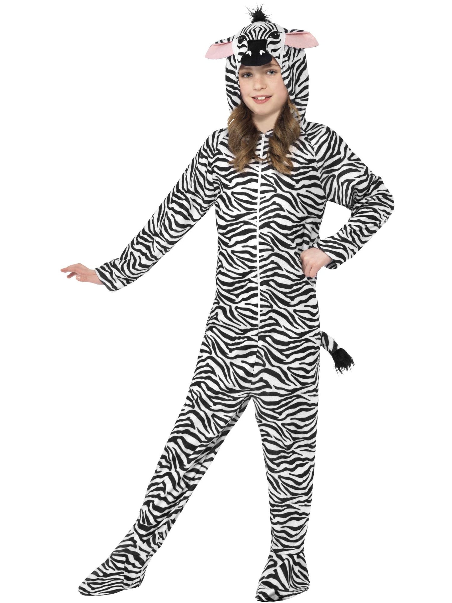 Smiffys Zebra Costume, Black & White CS für Unisex