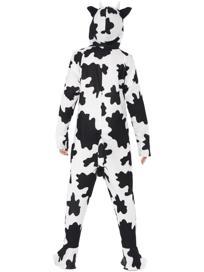Smiffys Cow Costume Kinder Kuhkostüm schwarz weiss mit Kapuze – Detailansicht