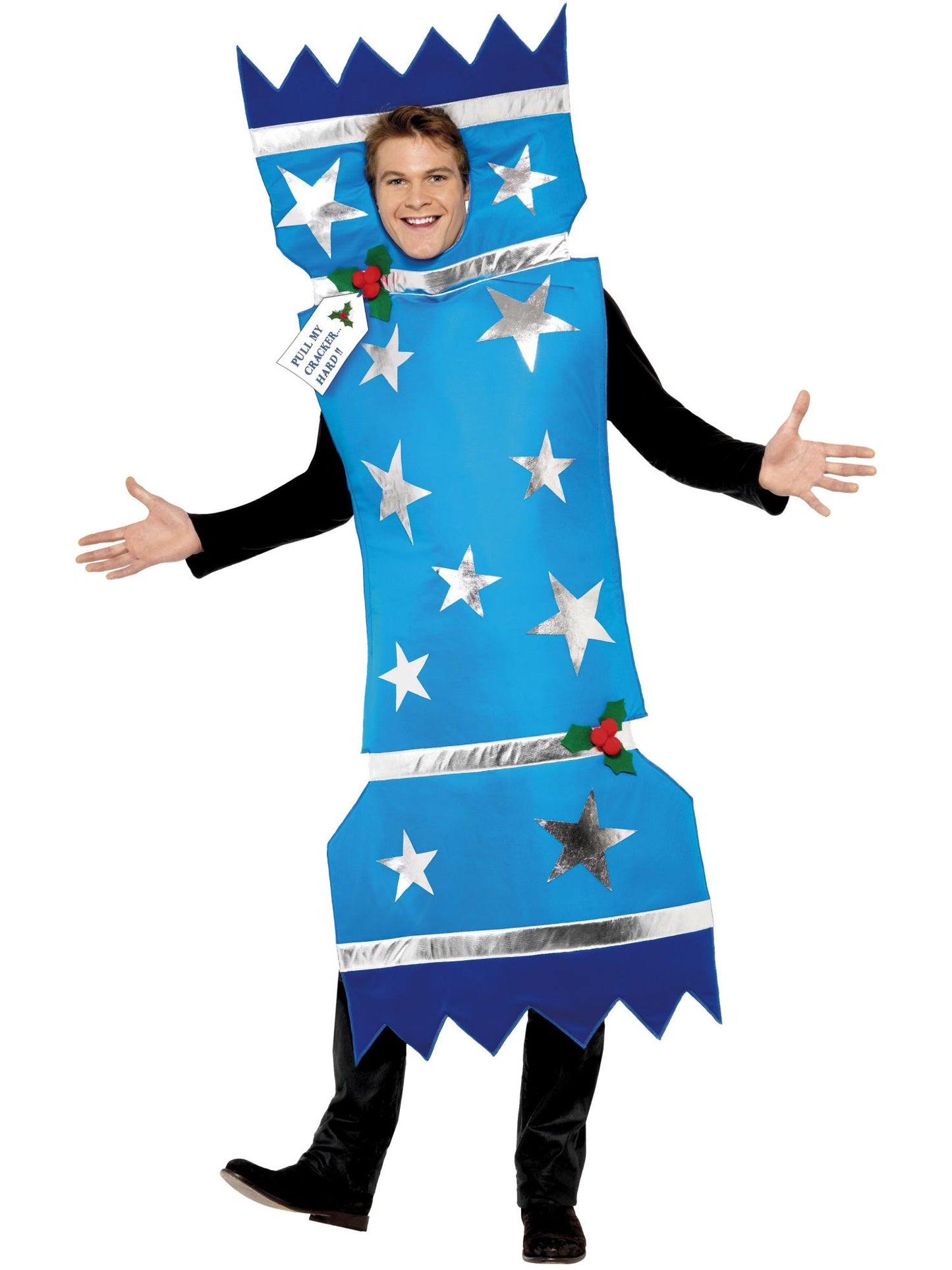Smiffys SANTA Christmas Cracker Costume, Blue CS für Unisex