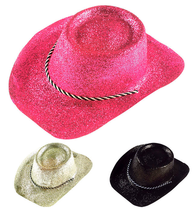 Cowboy Hut in drei verschiedenen Farben als Fasnachtskostüm-Accessoire