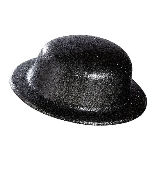 Schwarze Melone als klassische Kopfbedeckung für Fasnacht und Mottopartys
