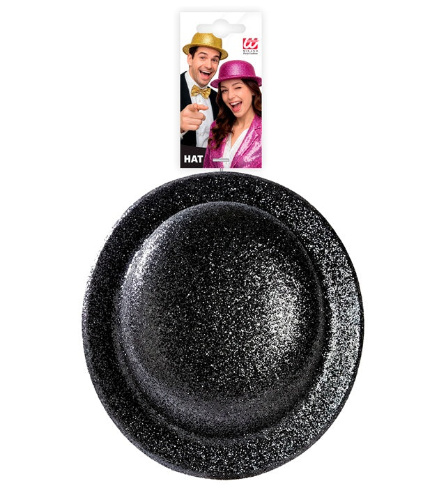Schwarze Melone als klassische Kopfbedeckung für Fasnacht und Mottopartys