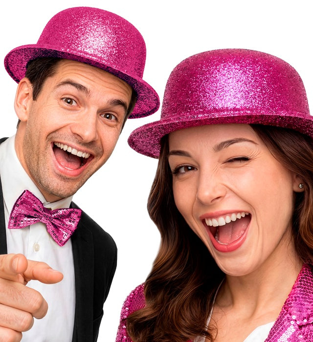 Pinkfarbene Melonen-Dekoration für Fasnacht und Karneval