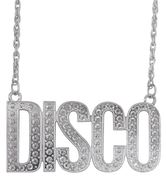 Bunte Disco Kette 65 cm als Fasnachts- und Mottoparty-Accessoire