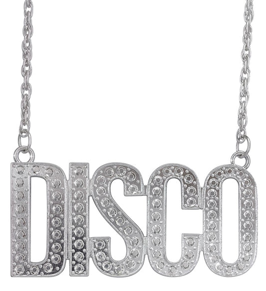 Leuchtende Disco-Kette 65 cm für Fasnacht und Partys