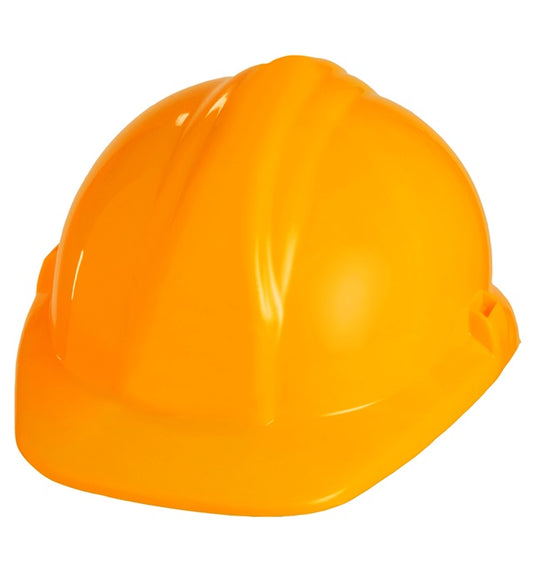 Bauarbeiterhelm aus Hartplastik in gelb für Fasnacht und Mottopartys