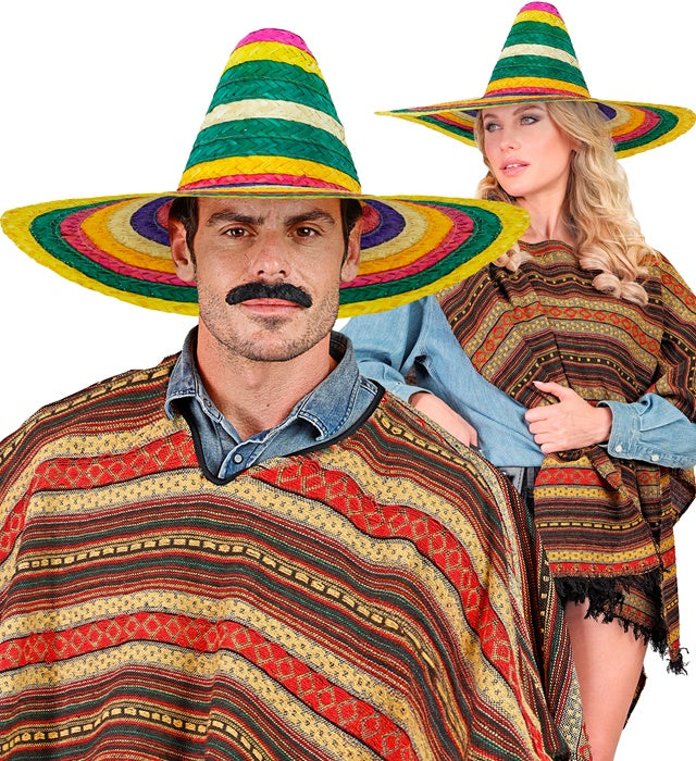 Bunter Sombrero 50 cm mit traditionellem mexikanischem Design