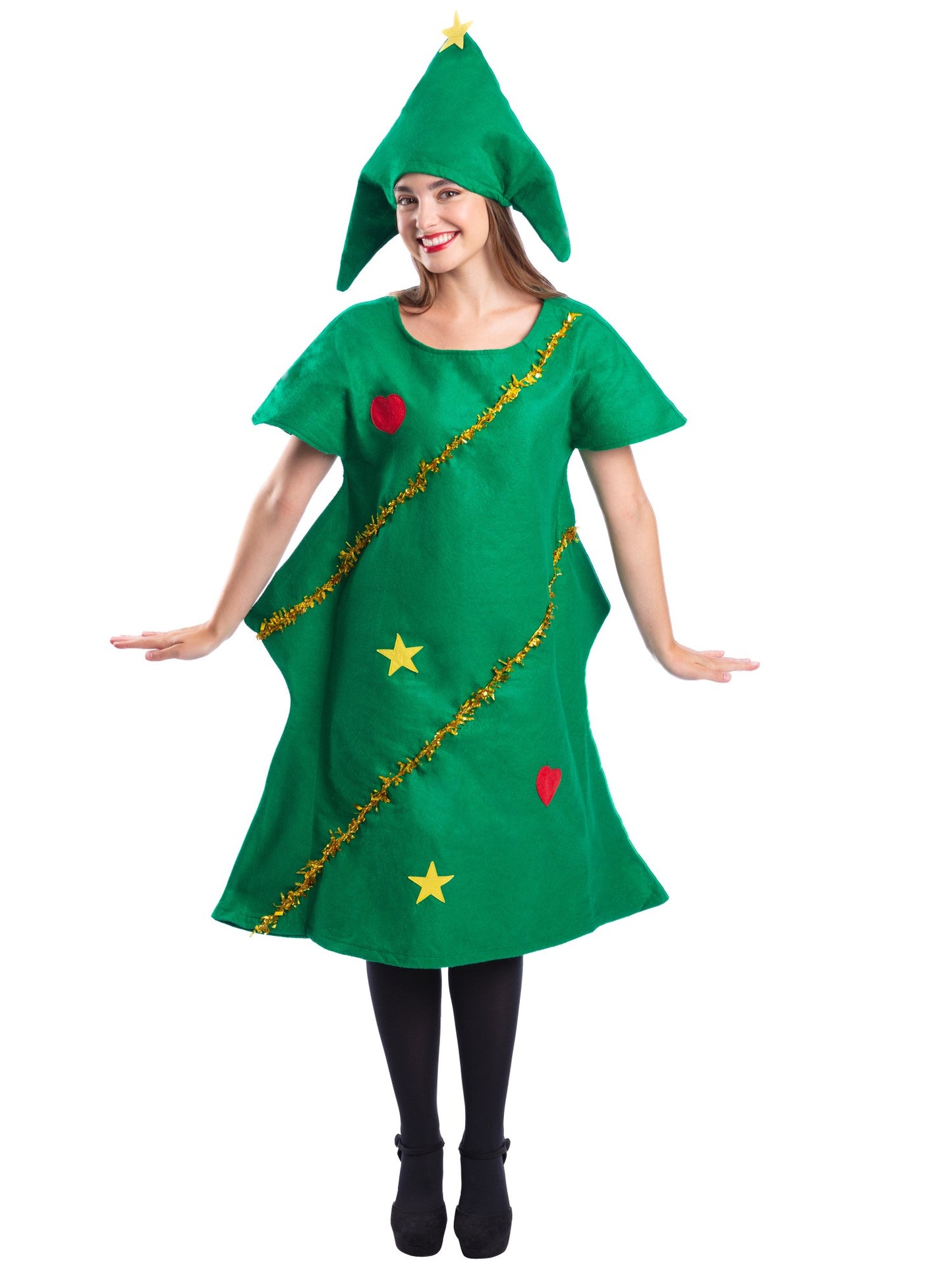 Smiffys SANTA Christmas Tree Costume, Green CS für Unisex