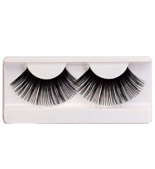 "LANGE SCHWARZE WIMPERN" mit Klebstofftube Schwarz