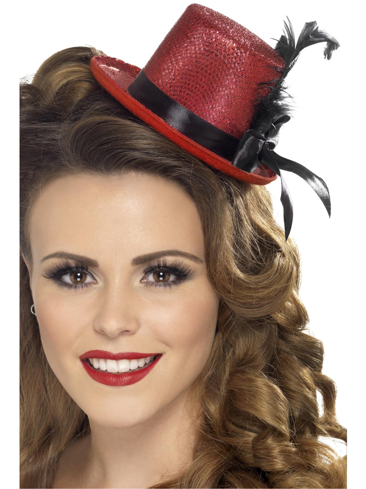 Smiffys 1920S Mini Tophat, Red für Damen