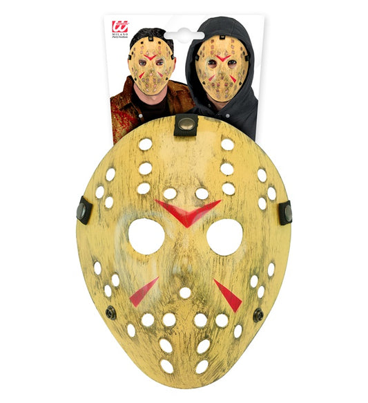 Hockey Killer Maske aus Hardplastik mit gruseligem Design für Halloween und Fasnacht