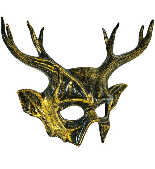 Detailreiche Baphomet Maske aus Hardplastik für Halloween und Fasnacht