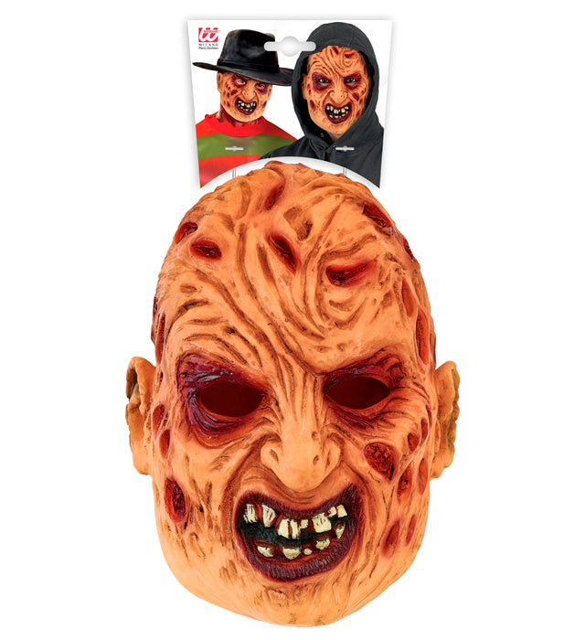 Freddy Krueger Maske aus Latex für Halloween und Fasnacht