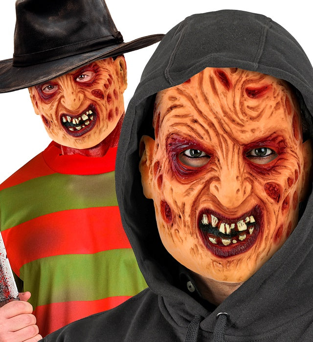 Freddy Krueger Maske aus Latex für Halloween und Fasnacht