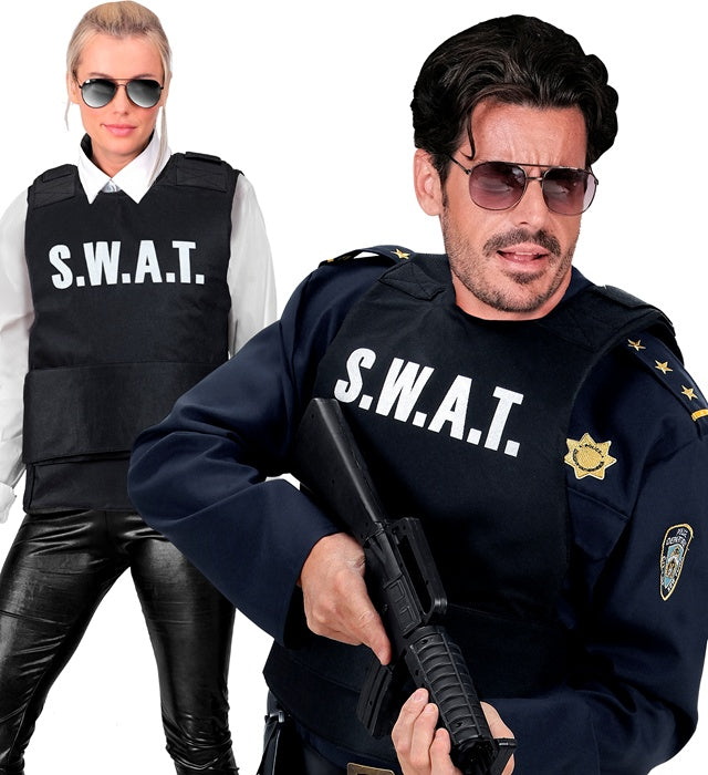 Kugelsichere S.W.A.T.-Weste als Kostümzubehör für Fasnacht