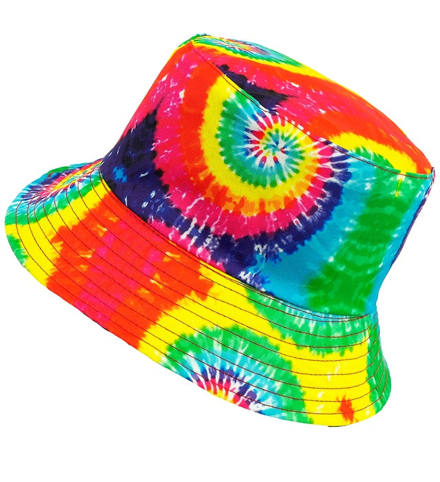Bunter Tie Dye Anglerhut mit farbenfrohem Muster