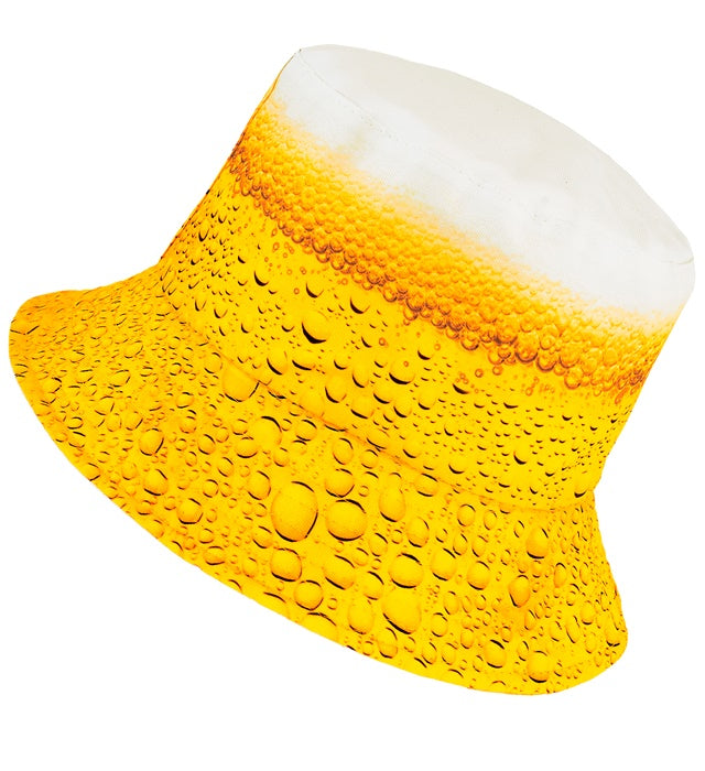 Anglerhut mit Biermotiv für Fasnacht und Karneval