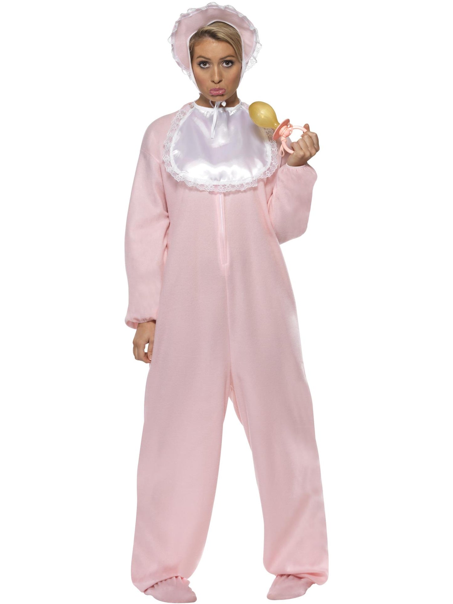 Smiffys COMEDY Baby Romper Costume, Pink CS für Damen