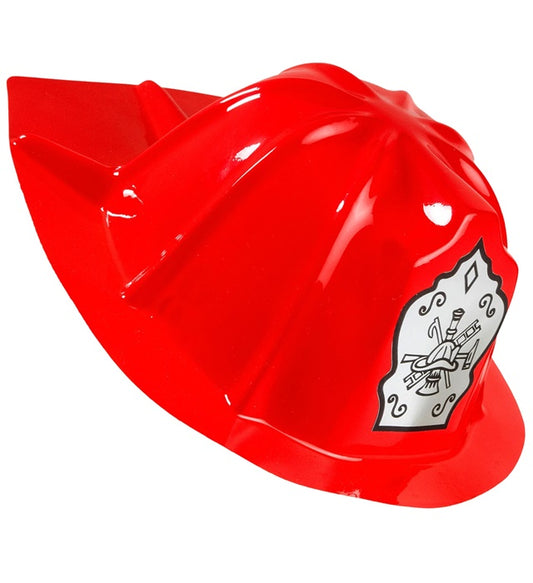 Feuerwehrhut aus rotem PVC für Fasnacht und Mottopartys