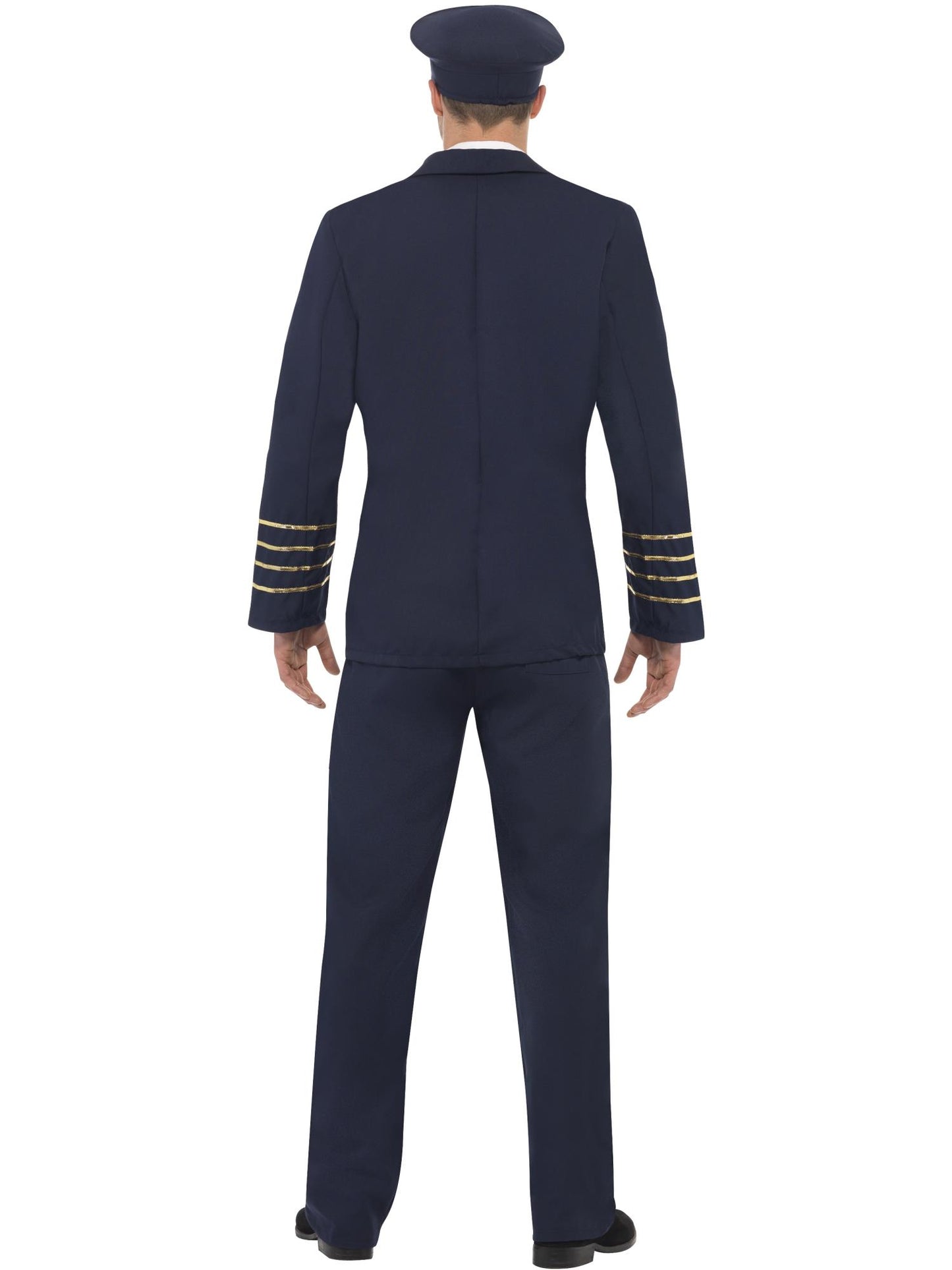Smiffys Pilot Costume, Navy Blue CS für Herren
