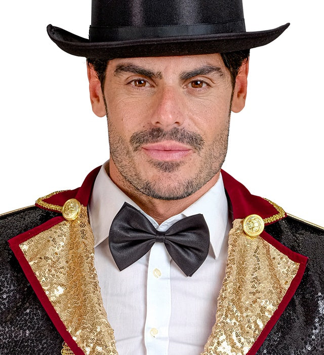 Verstellbare schwarze Deluxe Fliege für festliche Anlässe und Fasnacht