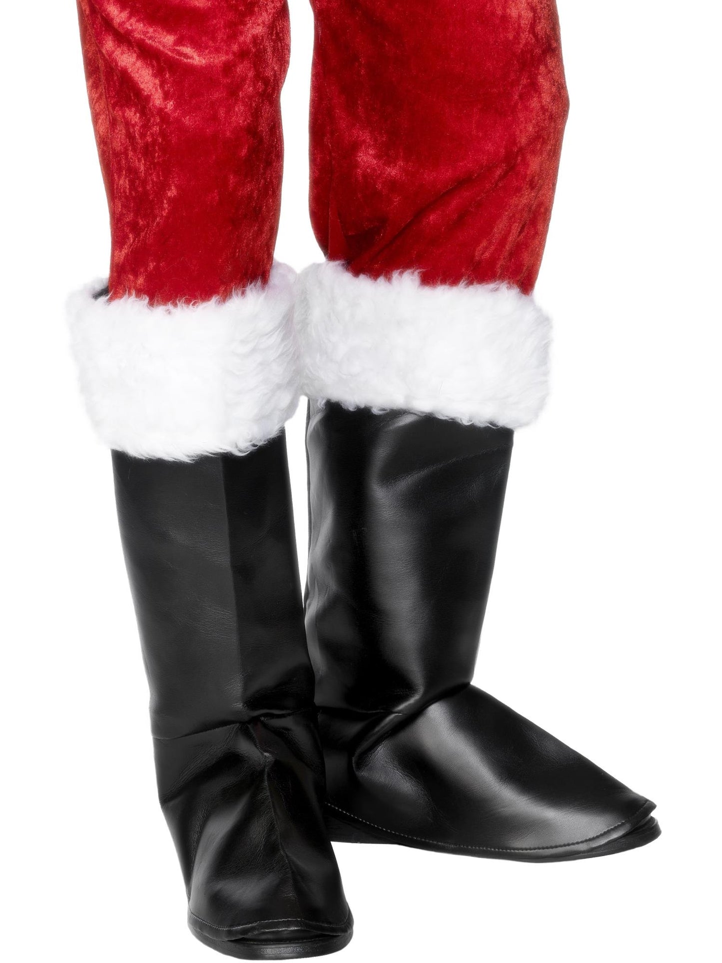 Smiffys Santa Boot Covers, Black für Unisex